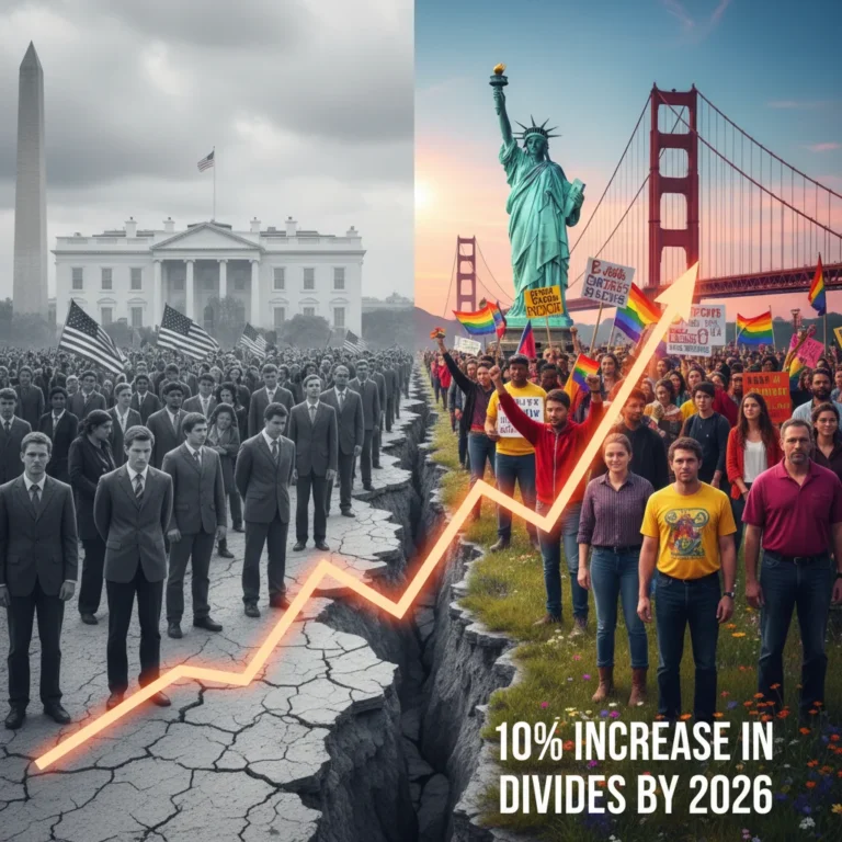 Divided American society, political polarization, social chasm