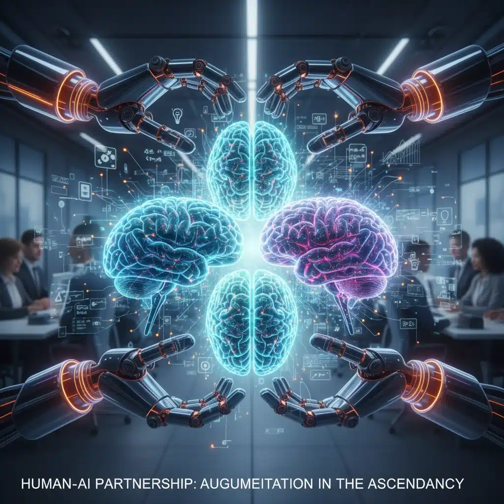 Human-AI collaboration in a futuristic work environment