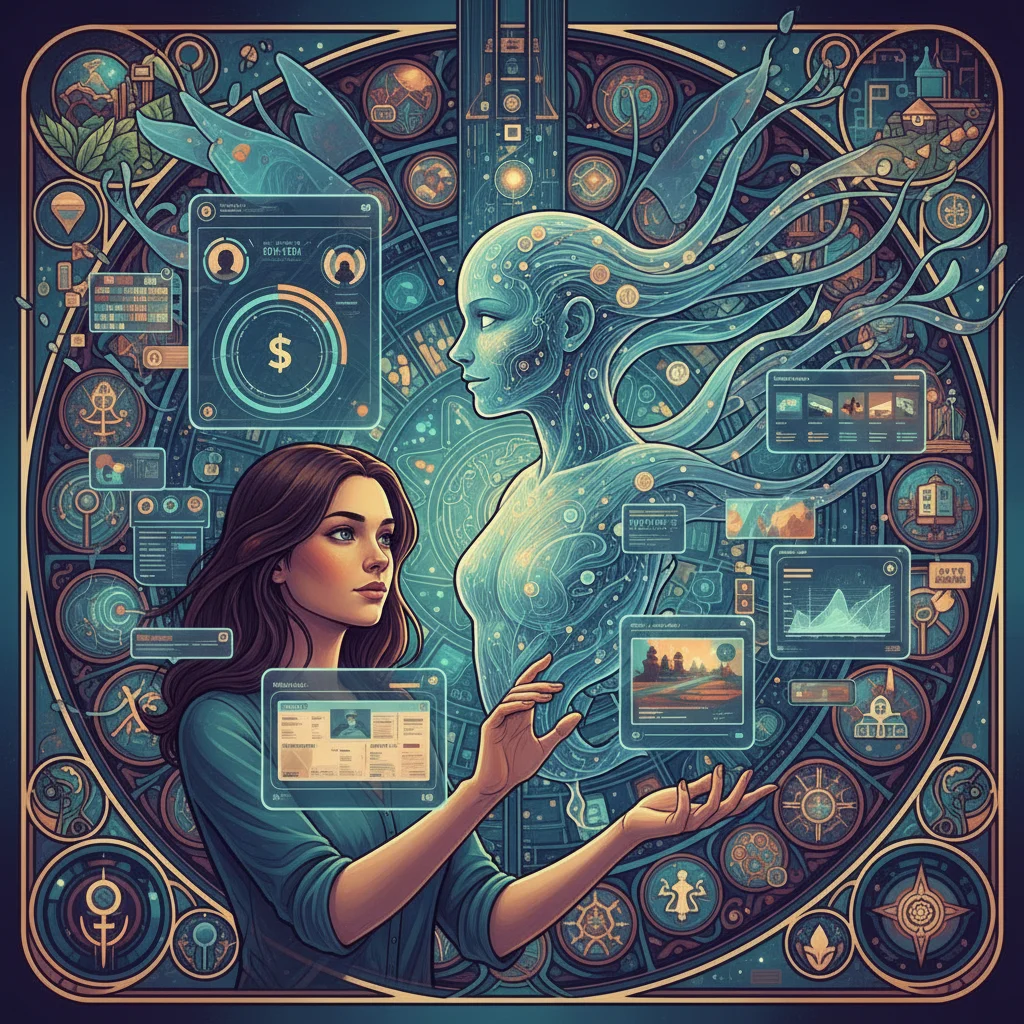 Hyper-personalized AI assistant demonstrating tailored services, showcasing the future of customer experience.