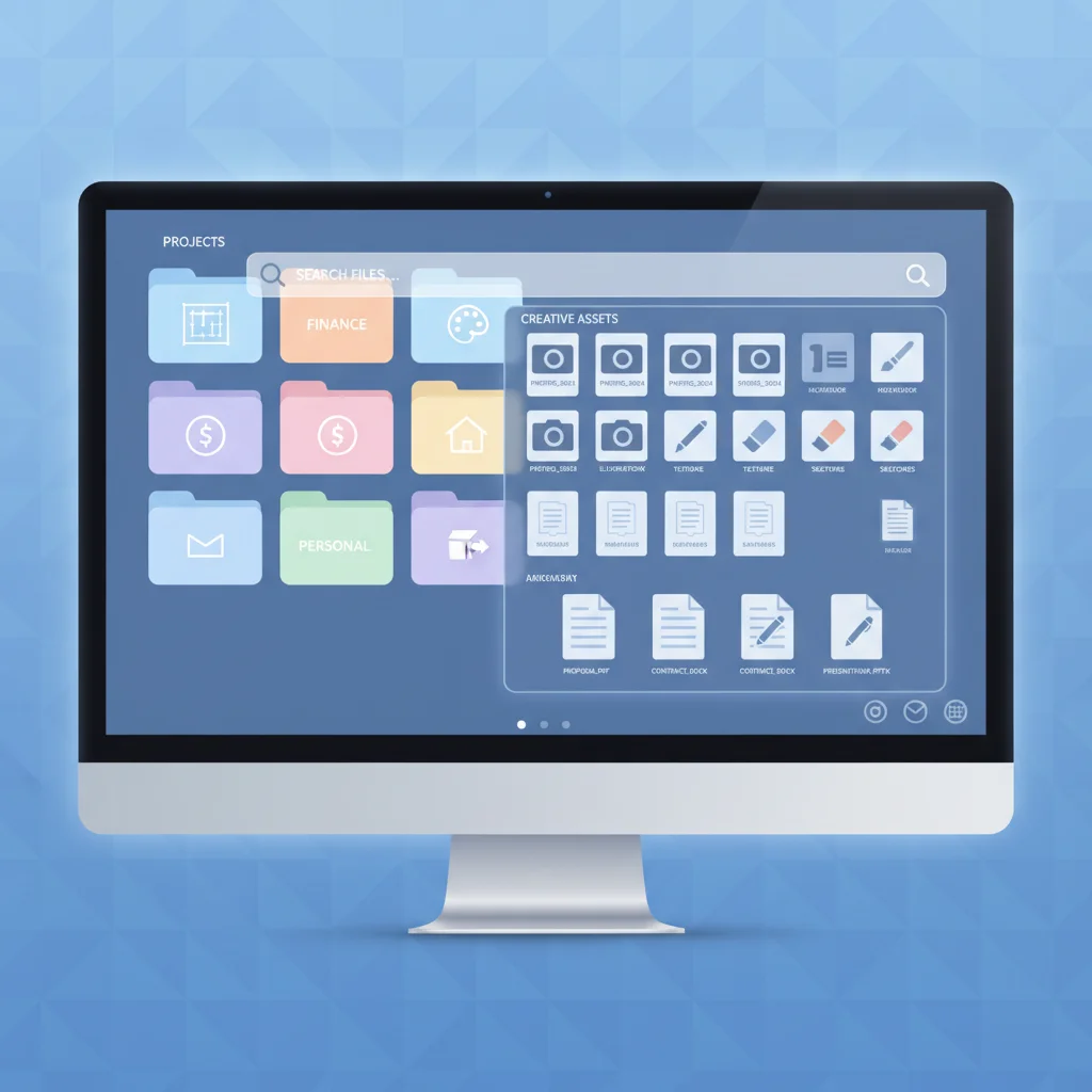 Organized computer screen with clearly labeled folders and files