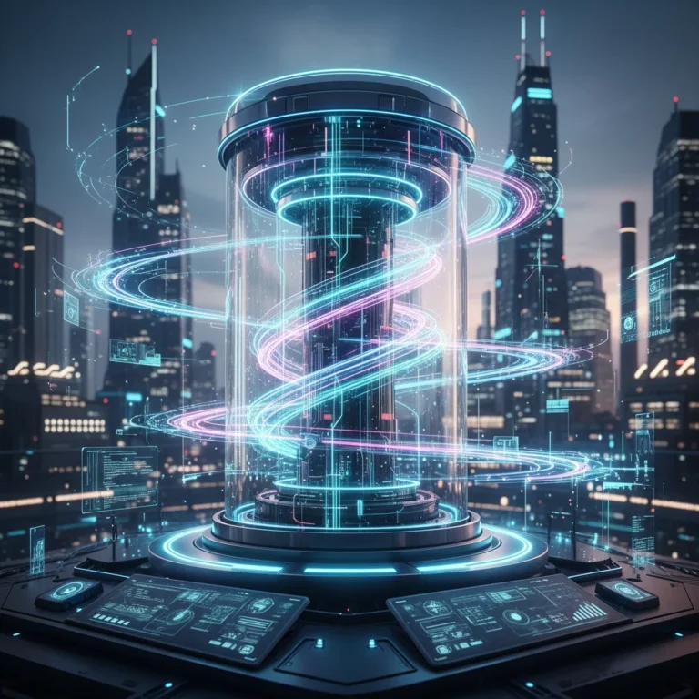 Quantum computer processing data, symbolizing future industry disruption in the U.S.