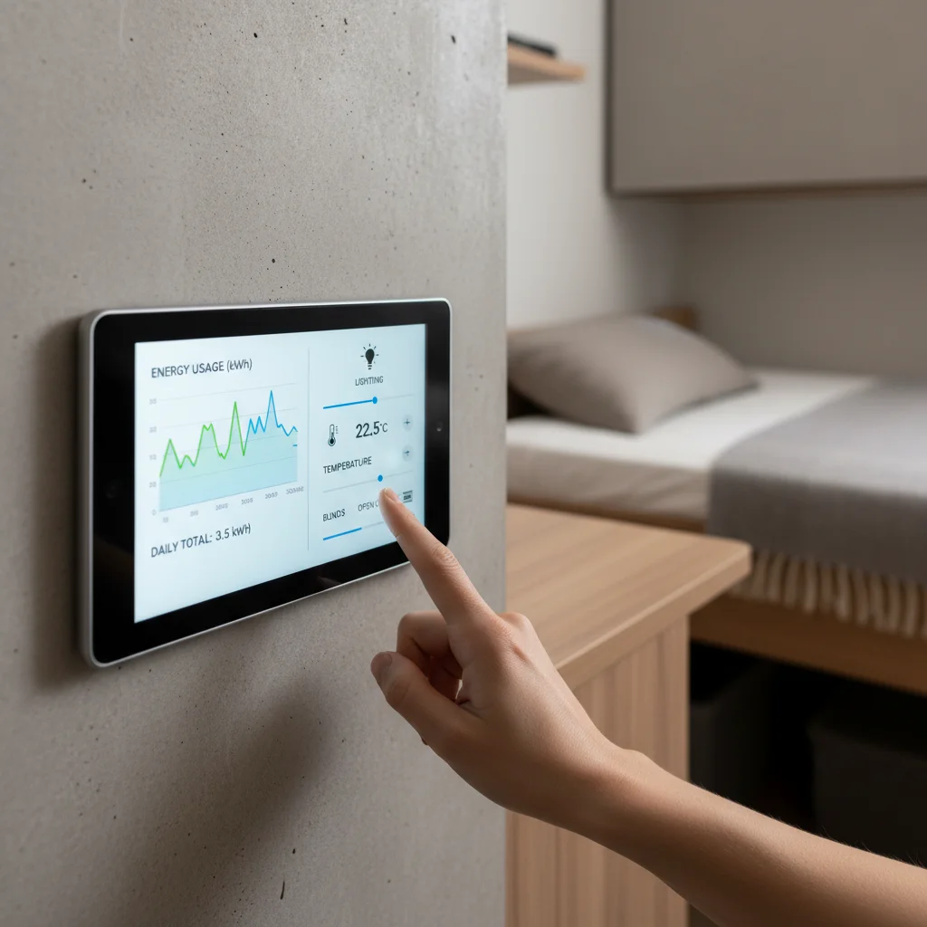 Smart home technology in a micro-living unit