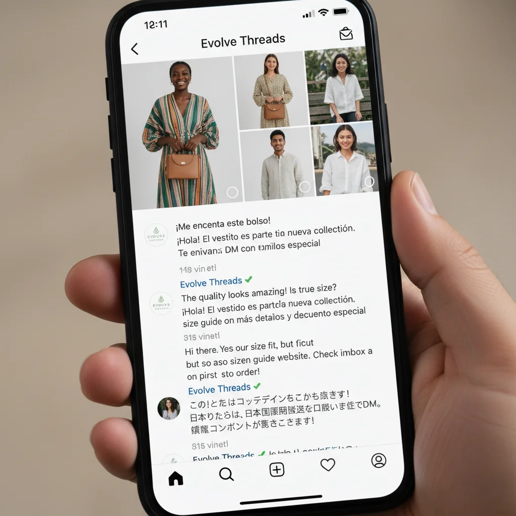 Brand genuinely engaging with diverse customers on social media