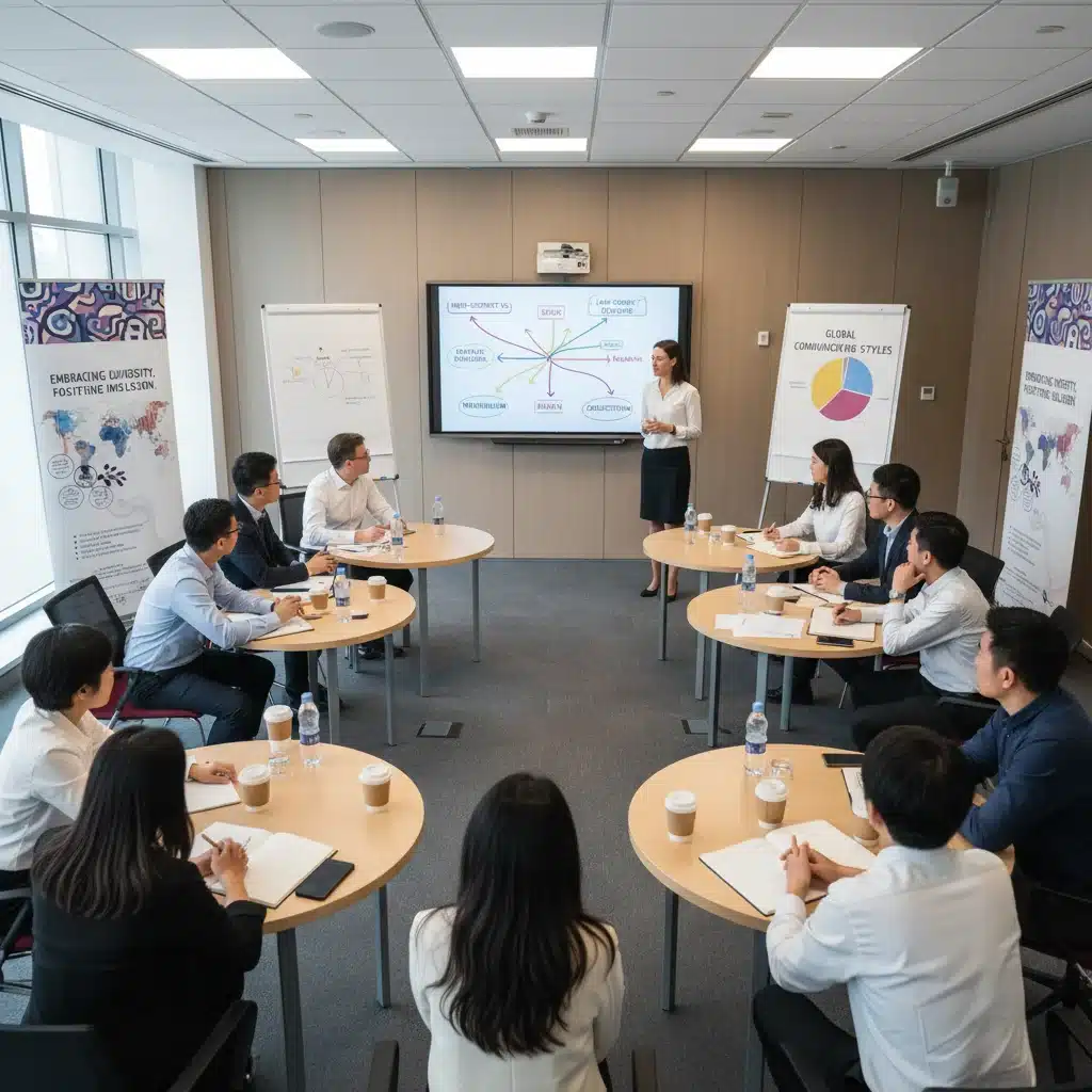 Employees engaged in cultural awareness training for workplace inclusion