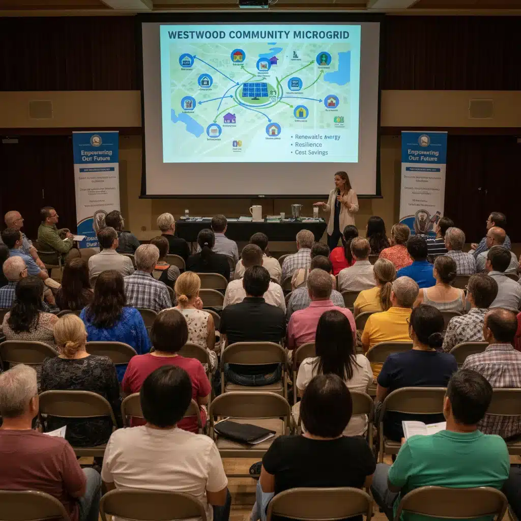 Community discussion on local microgrid implementation